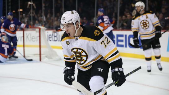 Why Frank Vatrano would complement David Krejci and David Pastrnak taken at BSJ Headquarters (Bruins)