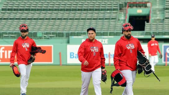 Red Sox Notebook: Dombrowski envisions trading one of Red Sox catchers taken at Boston Baseball Writers Dinner (Red Sox)