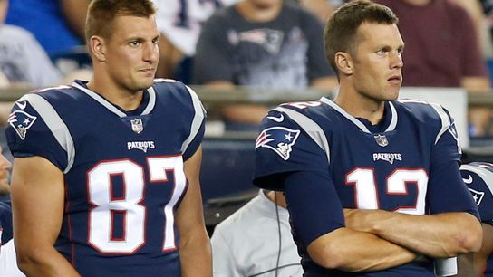 Brady, Gronkowski say they're good to go for Sunday as both removed from injury report taken at BSJ Headquarters (Patriots)
