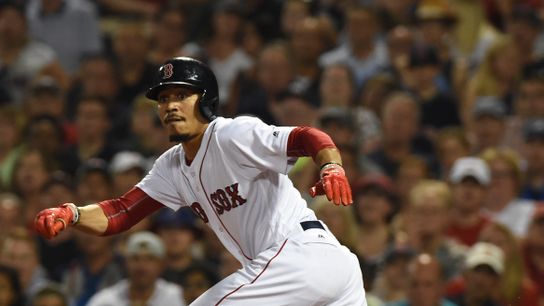 Mookie Betts had formed friendship with Isaiah Thomas last winter taken at Progressive Field (Celtics)