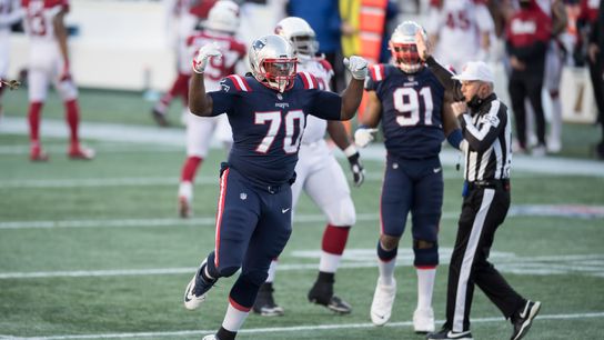 Adam Butler, unlikely contributors step up as Patriots defense clamps down on Murray, Cardinals taken at BSJ Headquarters (Patriots)
