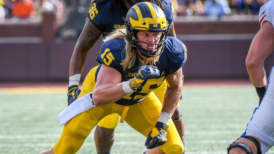 Michigan DC Don Brown on Chase Winovich's strengths, weaknesses, and how he'll fit with Patriots taken at BSJ Headquarters (Patriots)