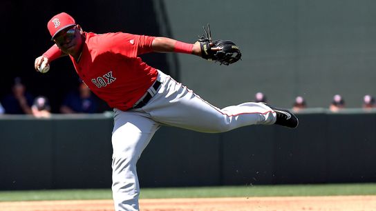 Devers is ready for his closeup taken at Seattle (Red Sox)
