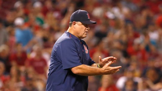 Last-minute roster and rotation decisions still to be made; Pedroia as Sox' elder stateman in playoffs; Verlander on Sox. taken at Minute Maid Park (2017 AL Division Series)