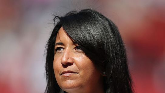 MLB Notebook: Red Sox executive Raquel Ferreira celebrates Kim Ng's landmark hiring; Which players stand to benefit from Cora's return? taken at BSJ Headquarters (Red Sox)