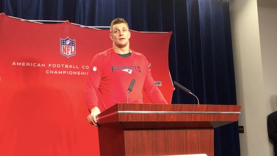 Video: Rob Gronkowski on AFC title game experience taken at Gillette Stadium (2017 AFC Championship)