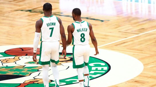 Celtics Notebook: Finding a flow between Kemba Walker, Jaylen Brown, & Jayson Tatum taken at BSJ Headquarters (Celtics)
