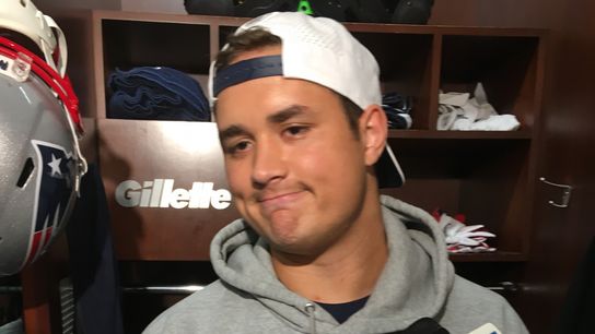 Notebook: Can James O'Shaughnessy overcome curse of lousy locker location in quest for roster spot? taken at Gillette Stadium (Patriots)