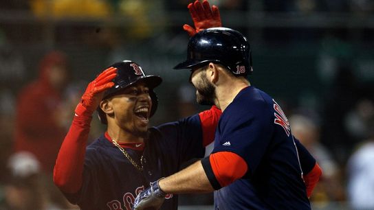 McAdam: Aggressive approach at the plate paying off for Red Sox hitters taken at Oakland Coliseum (Red Sox)