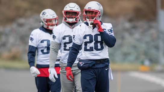 NFL Notebook: Ex-Patriots' RB thinks current group of backs can power New England through playoffs taken at BSJ Headquarters (Patriots)