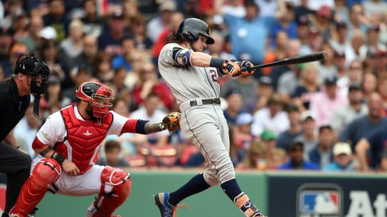 Betts rescues Sox by stealing homer in 2nd; Reddick can't do same in 7th for Astros taken at Fenway Park (2017 AL Division Series)