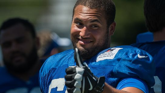 First and 10: Patriots add another offensive lineman, draft countdown continues, Jimmy grows a beard taken at BSJ Headquarters (Patriots)