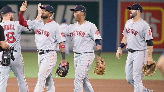 Pomeranz, Vazquez and Devers combine to put brakes on losing streak taken at Rogers Centre (Red Sox)