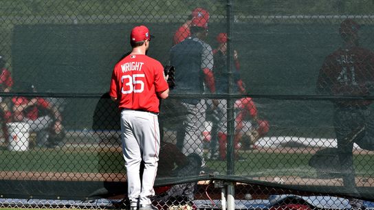 Steven Wright optimistic that being on 25-man roster for opener within reach taken at jetBlue Park (All Articles)