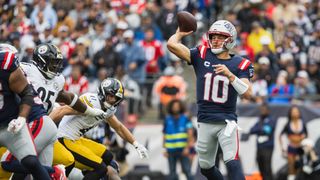 Giardi: Mike's Musings on the predicament Maye has put the Pats in; plus, young edge rushers deliver taken at BSJ Headquarters (Patriots). Photo by (Paul Johnson for BSJ)
