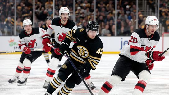 AHL All-Star Georgii Merkulov putting in the work for Providence Bruins taken at BSJ Headquarters  (Bruins)