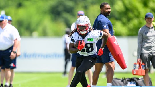 Giardi: Is Rhamondre Stevenson about to get running back rich?  taken at Gillette Stadium (Patriots)