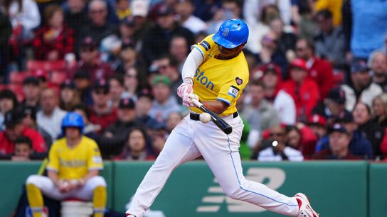 Final: Red Sox 4, Nationals 2  - Devers hits line drive single in the 8th inning to put the Red Sox on top taken at BSJ Headquarters (Red Sox)