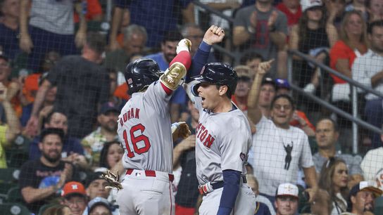 Final:  Red Sox 6,  Astros 5 - Duran hits solo home run in the 8th inning giving Red Sox their first win of the year against Astros  taken at BSJ Live Coverage (Red Sox)