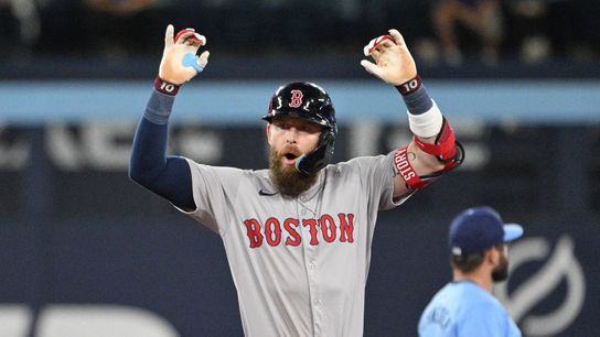 Final: Red Sox 6, Toronto Blue Jays 5  F/10 - Red Sox defeat Blue Jays in extra innings after being down by 3 runs taken at BSJ Headquarters (Top Red Sox)
