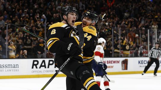 Final: Bruins 3 vs Panthers 2 - Bruins score 3 unanswered goals in 3rd period in come-from-behind victory against the Panthers taken at BSJ Headquarters (Top Bruins)