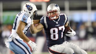 Giardi: NFL Notebook - Gronkowski makes Patriots Hall of Fame; plus, the one that got away? taken at BSJ Headquarters (Patriots). Photo by (USA Today Network)