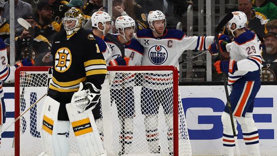 Final: Oilers 3, Bruins 1 - Bruins get shutdown, gives up shorthanded and power play goal taken at BSJ Headquarters. Photo by (Winslow Townson-Imagn Images)