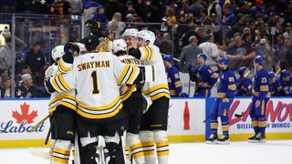 Final: Bruins 4, Sabres 3 (F/OT)  - Zacha scores overtime winner taken at BSJ Headquarters (Top Bruins). Photo by (Timothy T. Ludwig-Imagn Images)