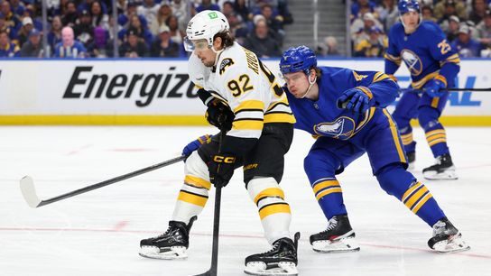 BSJ Live Coverage: Bruins vs Sabres, 7:30 p.m. - Bruins face elimination in game five against Sabres taken at BSJ Headquarters. Photo by (Timothy T. Ludwig-Imagn Images)