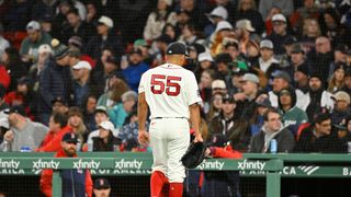 Final: Boston Red Sox 1, New York Yankees 4 - Red Sox struggle at plate, Yankees win second game of series taken at BSJ Headquarters (Top Red Sox). Photo by ( Eric Canha-Imagn Images)