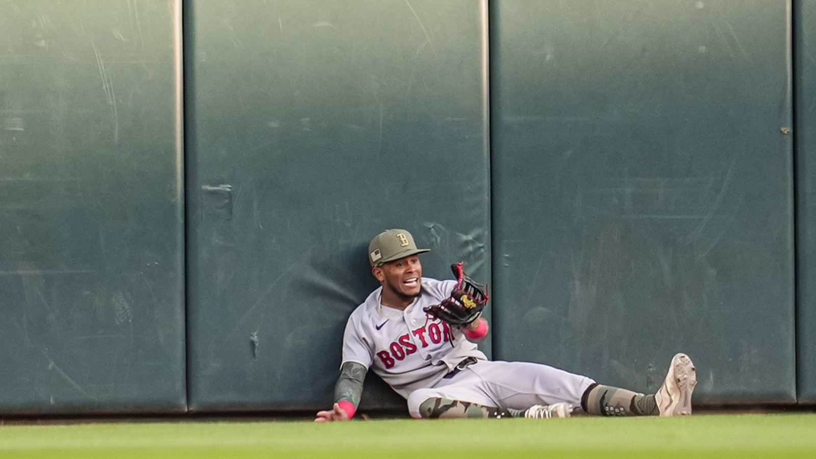 Final: Red Sox 2 vs Braves 3 (F/10) - Red Sox lose in extras to Braves taken at BSJ Headquarters (Top Red Sox). Photo by (Dale Zanine-Imagn Images)