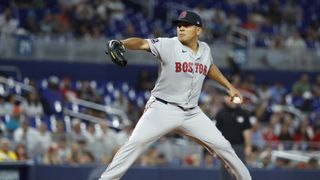 BSJ Live Coverage: Red Sox 2 at Marlins 2 (8th) - Abreu scores in 8th taken at BSJ Headquarters (Top Red Sox). Photo by ( Rhona Wise-Imagn Images)