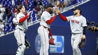 Final: Red Sox 4, Marlins 2 - Seigler records RBI triple in 9th inning, Marlins strand 14 runners on base taken at BSJ Headquarters (Top Red Sox). Photo by ( Rhona Wise-Imagn Images)